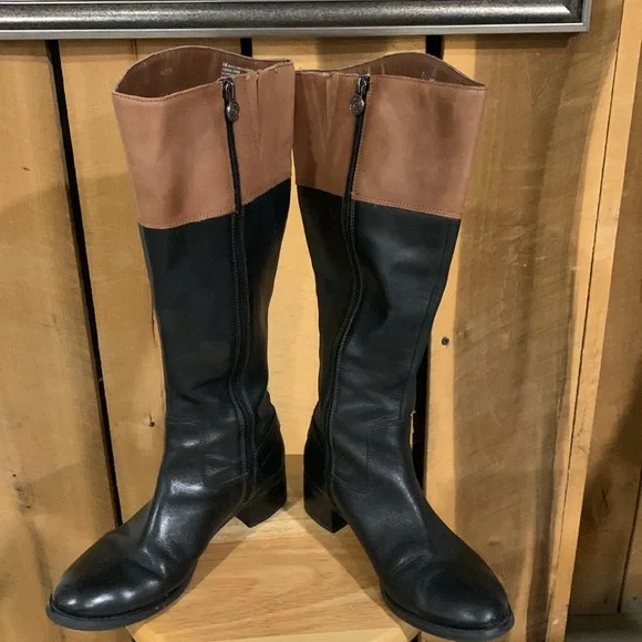 Etienne Aigner Wide Shaft Riding Boots - Picture 4 of 10